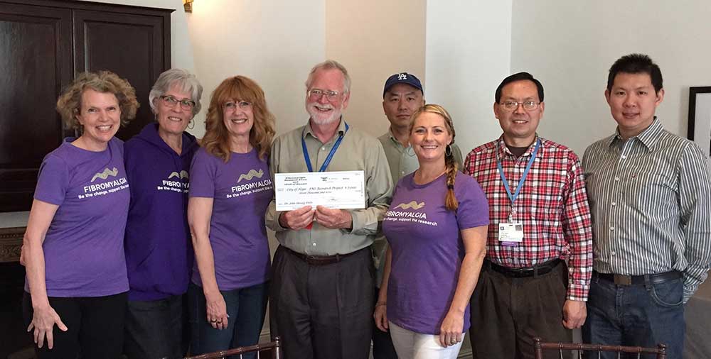Dr. Congdon and group supporting Fibromyalgia research